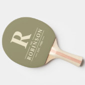 ファミリーネーム&イニシャルセージメドウ 卓球ラケット (横)
