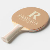 ファミリーネーム&イニシャルポロピーチキス 卓球ラケット (正面アングル)