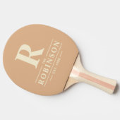 ファミリーネーム&イニシャルポロピーチキス 卓球ラケット (横)