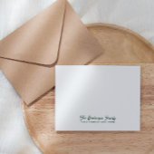 ファミリーノテカードステーショナリーの名前グリーン ノートカード