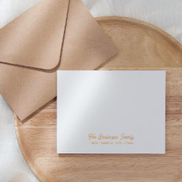 ファミリーノーテカードステーショナリーのカッシブ名オレンジ ノートカード