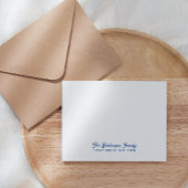 ファミリーノーテカードステーショナリーの名前ブルー ノートカード