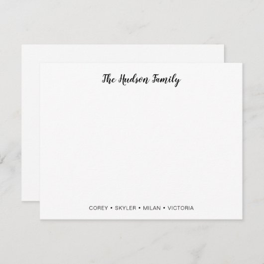 ファミリーノートカード ノートカード (正面/裏面)