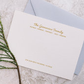 ファミリーノードカード一般名住所フェイク金ゴールド ノートカード