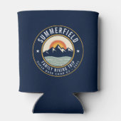 ファミリーハイキングトリップサンセットマウンテンカスタムズ 缶クーラー (裏面)