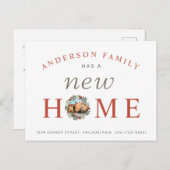 ファミリーハズニューホームクリスマスリースホリデー 案内ポストカード (正面/裏面)