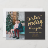 ファミリーハッピーホリデイズクリスマスフォトカード シーズンカード (正面)