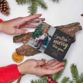 ファミリーハッピーホリデイズクリスマスフォトカード シーズンカード