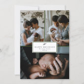 ファミリーハッピーホリデークリスマスフォトカード シーズンカード (正面)