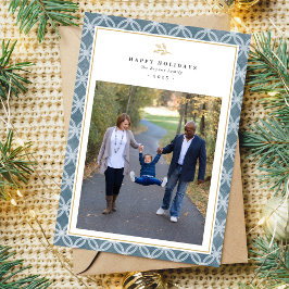 ファミリーハッピーホリデークリスマスフォトカード シーズンカード