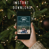 ファミリーハッピーホリデークリスマスフォトカード シーズンカード