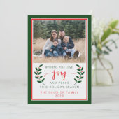 ファミリーハッピーホリデークリスマス2024クリスマスカード シーズンカード (スタンド正面)