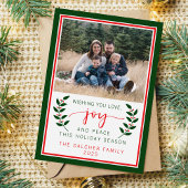 ファミリーハッピーホリデークリスマス2024クリスマスカード シーズンカード