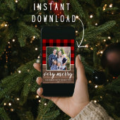 ファミリーハッピーホリデーズクリスマスフォトカード シーズンカード