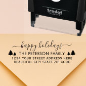 ファミリーハッピーホリデーズスクリプト差出人住所Self-i セルフインキングスタンプ