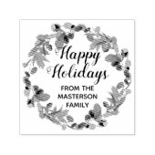 ファミリーハッピーホリデーズユーカリリース セルフインキングスタンプ (デザイン)