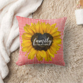 ファミリーハートひまわりオンジンガム クッション (ブランケット)