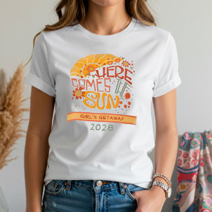 ファミリーバカンス来ここザサン引用文 トライブレンドＴシャツ