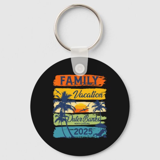 ファミリーバケーションアウターバンクズノースカロライナ2025 Fa キーホルダー (正面)
