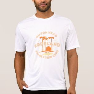 ファミリーバケーションカスタマイズビーチTシャツトリップ Tシャツ