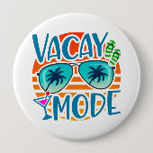 ファミリーバケーションカップルバケーションバケーション 缶バッジ (正面)