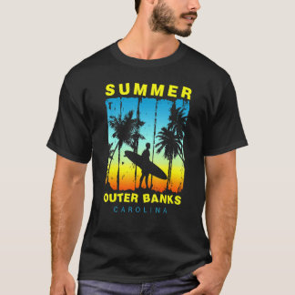 ファミリーバケーションカロリーナアウターバンクズサンセットビーチ Tシャツ