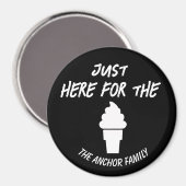 ファミリーバケーションクルーズキッズドアソフトおもしろいサーブ マグネット (正面/裏面)