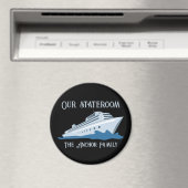 ファミリーバケーションクルーズシップのドアマーカーあなたの名前 マグネット (インサイチュ (食洗機))