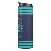 ファミリーバケーションクルーズシップトリップ名前をカスタムするビーチ タンブラー (回転右)