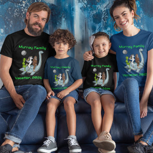 ファミリーバケーショングループティビッグフートユニコーンエイリアン Tシャツ