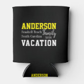 ファミリーバケーションサマータイポグラフィ 缶クーラー (正面)