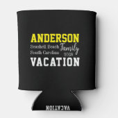 ファミリーバケーションサマータイポグラフィ 缶クーラー (裏面)