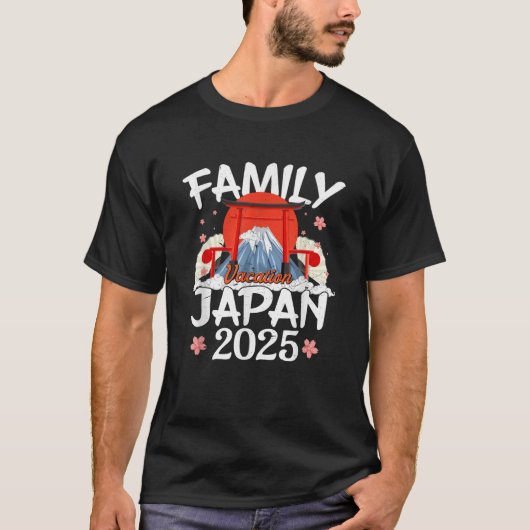 ファミリーバケーションジャパン2025サマーバケーショントラベル Tシャツ (正面)