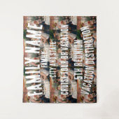 ファミリーバケーションツアークルーズシップグループ背景 タペストリー (正面)