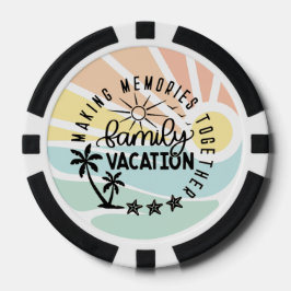 ファミリーバケーショントランプのポーカーチップ ポーカーチップ