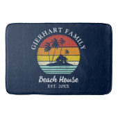 ファミリーバケーションビーチハウスシーサイドマッチングデコール バスマット (正面)