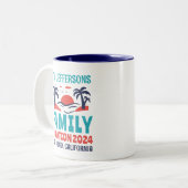 ファミリーバケーションビーチホリディトラベル土産 ツートーンマグカップ (正面左)