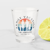 ファミリーバケーションホールディングハンズレトロサン ショットグラス (正面)