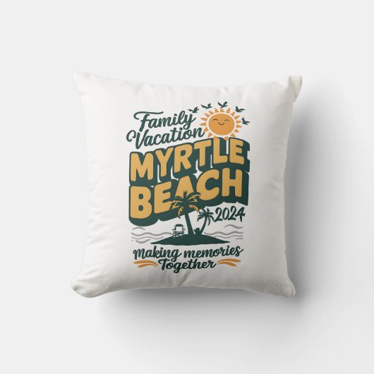 ファミリーバケーションマートルビーチ2024メイキングメモリーズ クッション (正面)