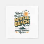 ファミリーバケーションマートルビーチ2024メイキングメモリーズ スタンダードカクテルナプキン (正面)