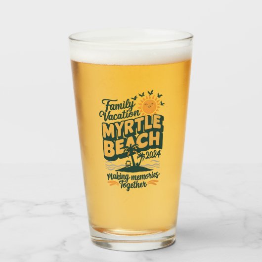 ファミリーバケーションマートルビーチ2024メイキングメモリーズ タンブラーグラス (ドリンク正面)