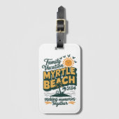 ファミリーバケーションマートルビーチ2024メイキングメモリーズ ラゲッジタグ (正面縦)