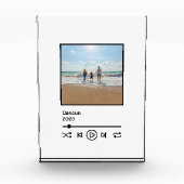 ファミリーバケーションメモリー音楽コントロールmp3ボタン フォトブロック (正面)