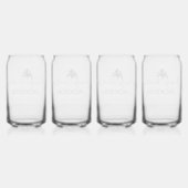 ファミリーバケーションモダンパームツリービーチ ガラス缶 (裏面)