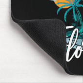 ファミリーバケーションレトロサンセットフロリダパナマシティB マウスパッド (コーナー)