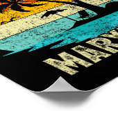 ファミリーバケーションヴィンテージレトロメリーランド海シティ ポスター (角)