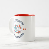 ファミリーバケーション懇親会ホリデートリップキュートシャーク ツートーンマグカップ (正面左)