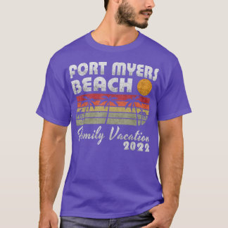 ファミリーバケーション2022パームツリーフロリダフォートマイヤーズ Tシャツ