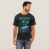 ファミリーバケーション2023 Palm Tree California San Dieg Tシャツ (正面フル)
