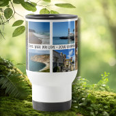 ファミリーバケーション6フォトコラージュカスタムおもしろい トラベルマグ